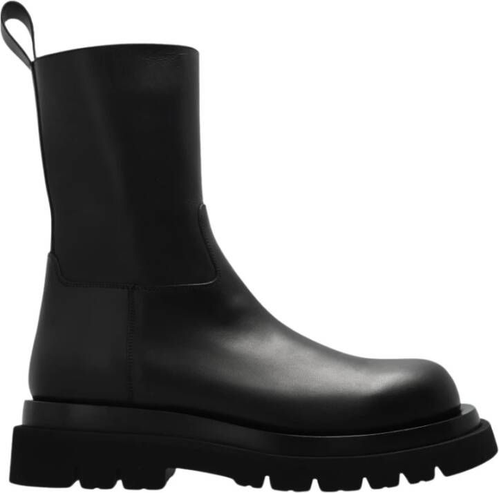 Bottega Veneta Puddle leren enkellaarzen Black Heren