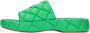 Bottega Veneta Quilted leather slides Groen Heren - Thumbnail 1