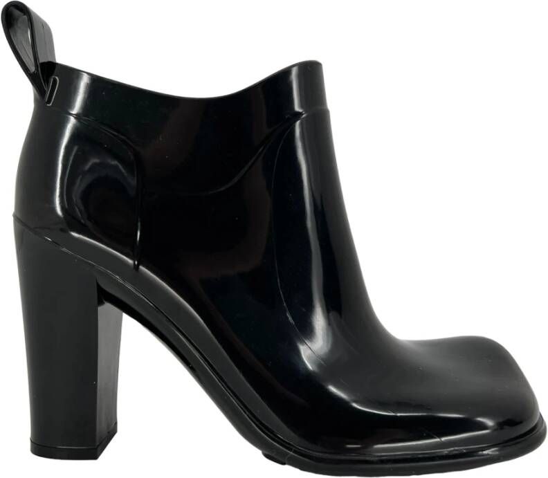 Bottega Veneta Shine Rubber Enkellaarzen Black Dames