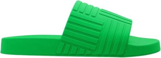 Bottega Veneta Slider rubber slides Groen Dames