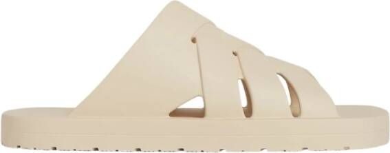 Bottega Veneta Sliders Wit Heren