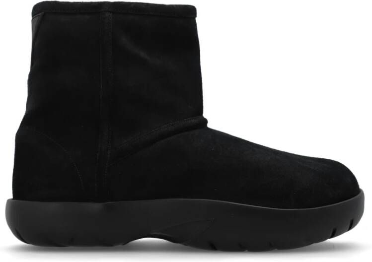 Bottega Veneta Stijlvolle Leren Laarzen Black Dames