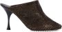 Bottega Veneta Sparkle Dot Sock mules Bruin Dames - Thumbnail 1
