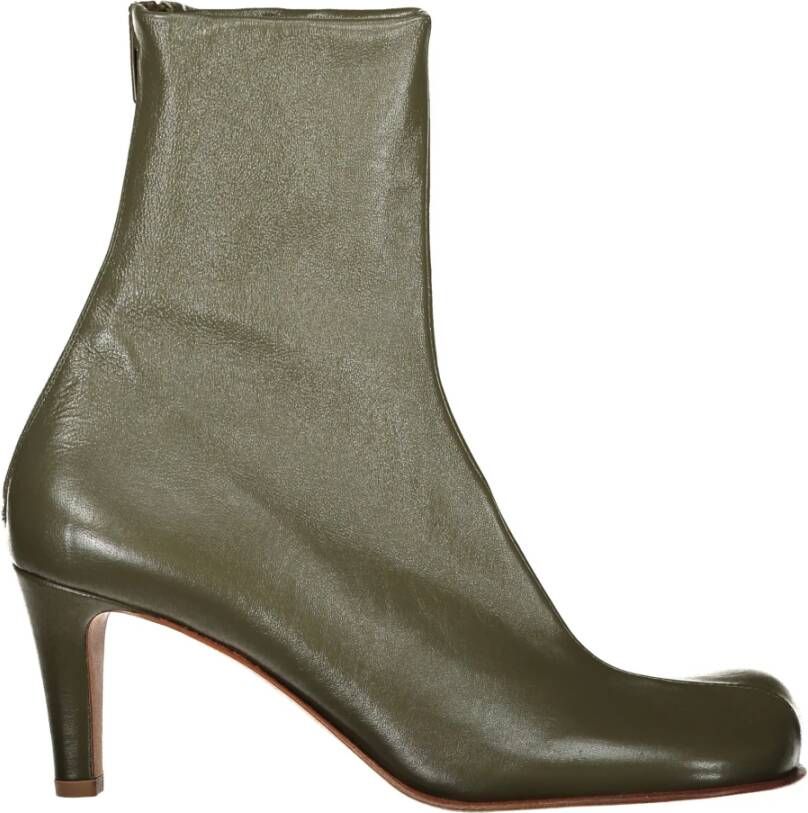 Bottega Veneta Square-Toe Bloc Enkellaarsjes