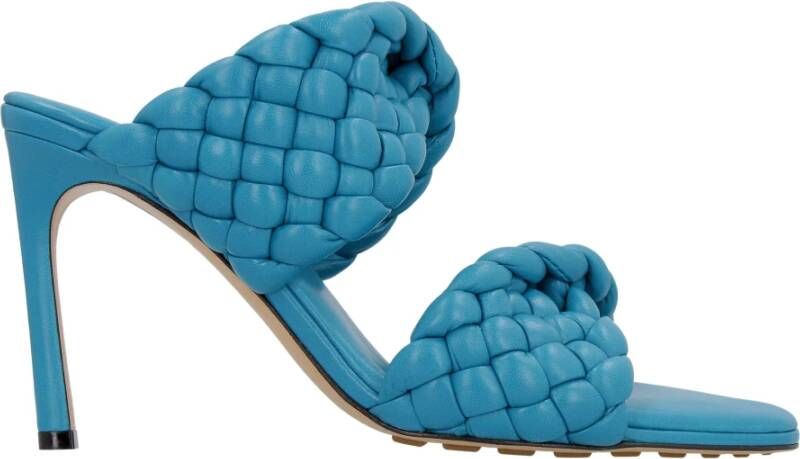 Bottega Veneta Stoere Leren Stiletto Muiltjes