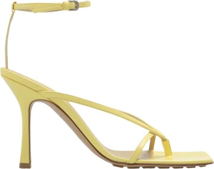 Bottega Veneta Stretch heeled sandals Yellow Dames