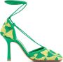 Bottega Veneta Stretch Sandalen in Kiwi Parakeet Multicolor Dames - Thumbnail 1