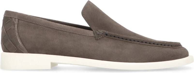 Bottega Veneta Suède Loafers met Ronde Neus
