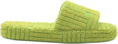 Bottega Veneta Teenslippers Sliders Groen Heren