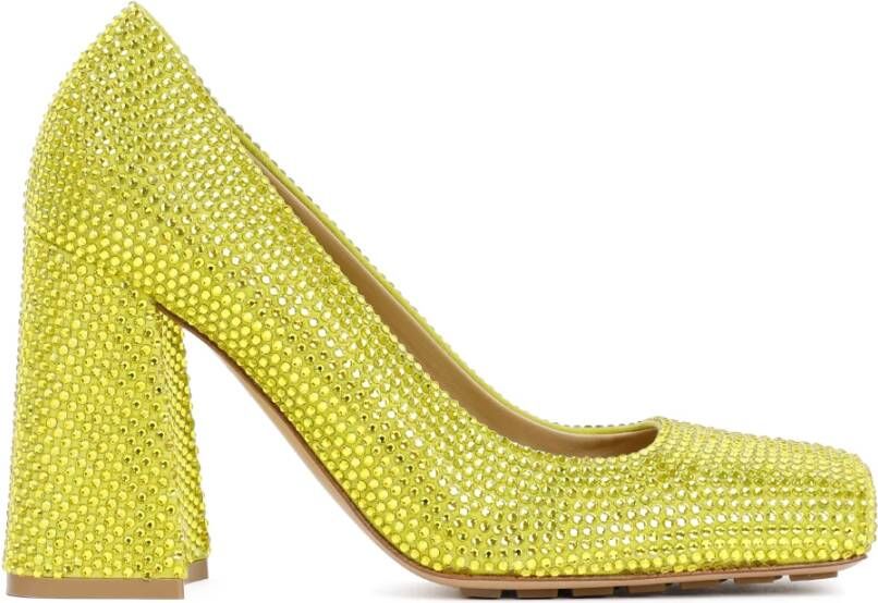 Bottega Veneta Tower Pumps in Kiwi Groen Yellow Dames