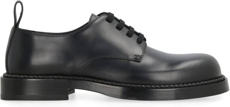 Bottega Veneta Veterschoenen van leer voor heren Black Heren