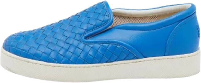 Bottega Veneta Vintage Pre-owned Fabric sneakers Blue Dames