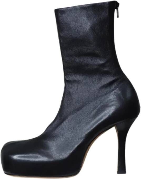 Bottega Veneta Vintage Pre-owned Leather boots Black Dames