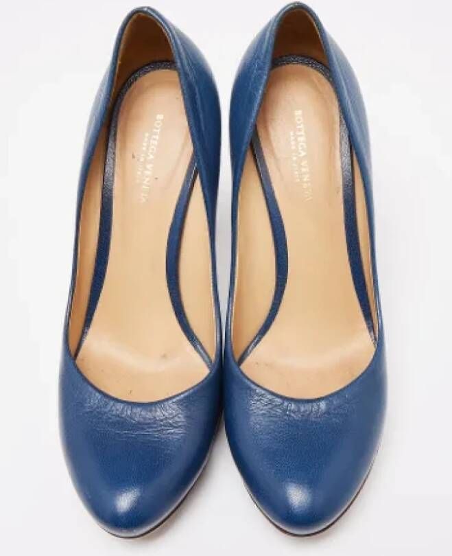 Bottega Veneta Vintage Pre-owned Leather heels Blue Dames
