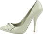 Bottega Veneta Vintage Pre-owned Leather heels Green Dames - Thumbnail 1