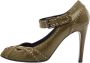 Bottega Veneta Vintage Pre-owned Leather heels Green Dames - Thumbnail 1