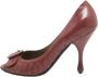 Bottega Veneta Vintage Pre-owned Leather heels Pink Dames - Thumbnail 1