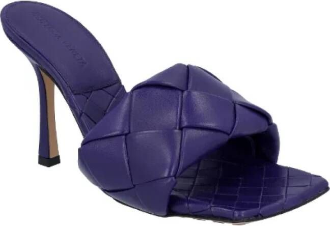 Bottega Veneta Vintage Pre-owned Leather heels Purple Dames
