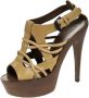 Bottega Veneta Vintage Pre-owned Leather sandals Beige Dames - Thumbnail 1