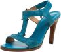 Bottega Veneta Vintage Pre-owned Leather sandals Blue Dames - Thumbnail 1