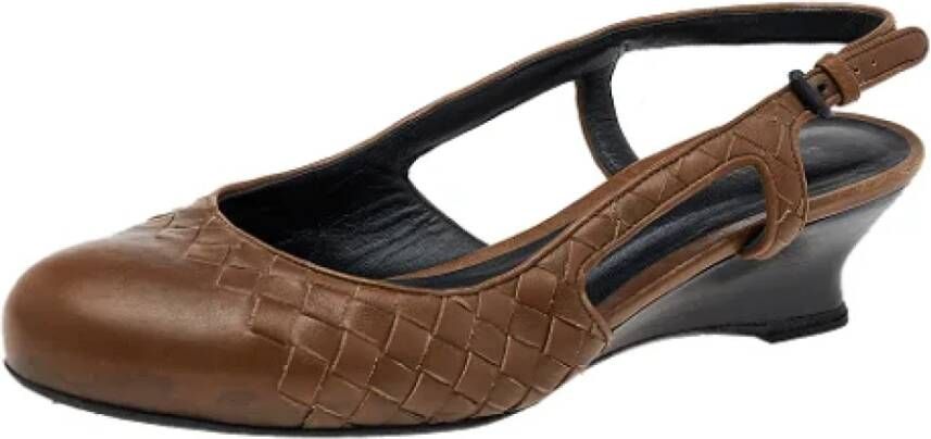 Bottega Veneta Vintage Pre-owned Leather sandals Brown Dames