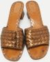 Bottega Veneta Vintage Pre-owned Leather sandals Gray Dames - Thumbnail 1