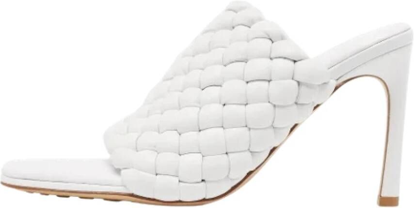 Bottega Veneta Vintage Pre-owned Leather sandals White Dames