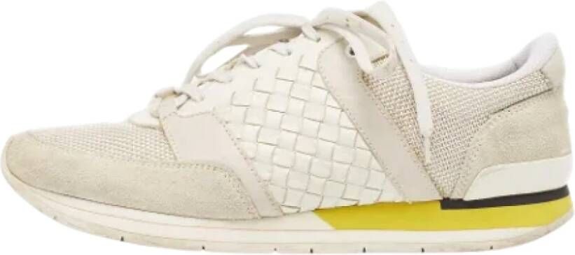 Bottega Veneta Vintage Pre-owned Leather sneakers White Heren