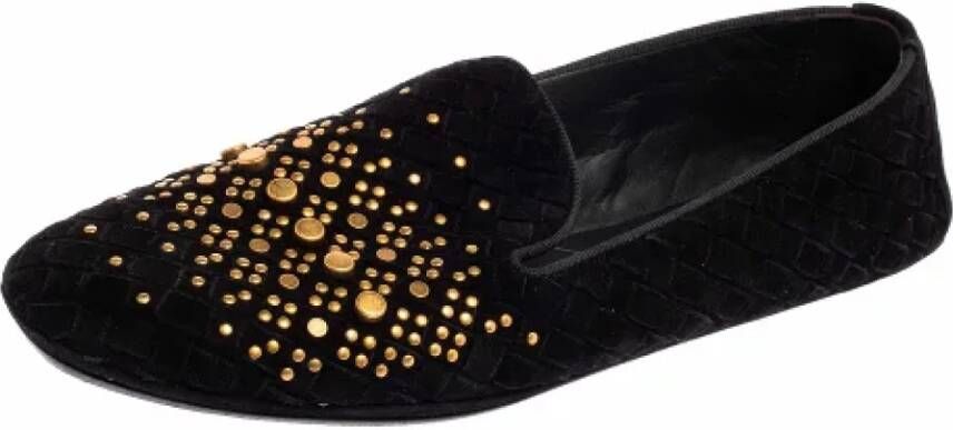 Bottega Veneta Vintage Pre-owned Suede flats Black Dames