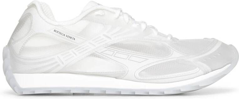 Bottega Veneta Witte Sneakers met Transparante Mesh Bovenkant