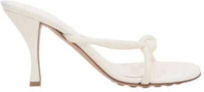 Bottega Veneta Witte Tubulaire Leren Sandalen met Biologisch Afbreekbare Zool White Dames