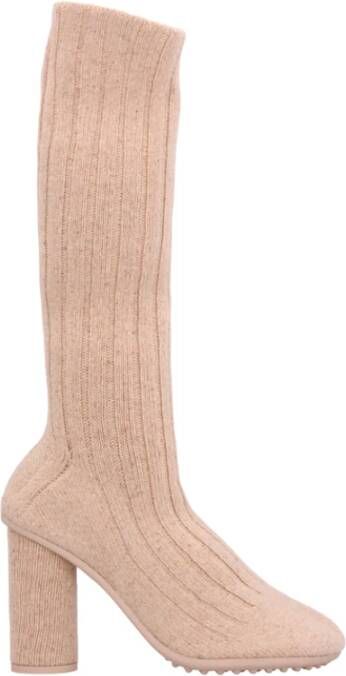 Bottega Veneta Atomic hak enkellaarzen Beige Dames