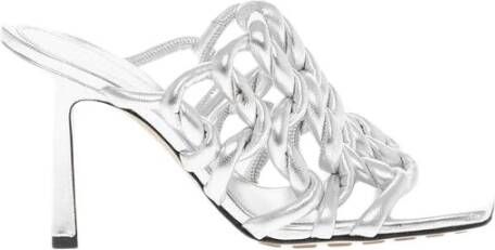 Bottega Veneta Zilveren leren sandaal
