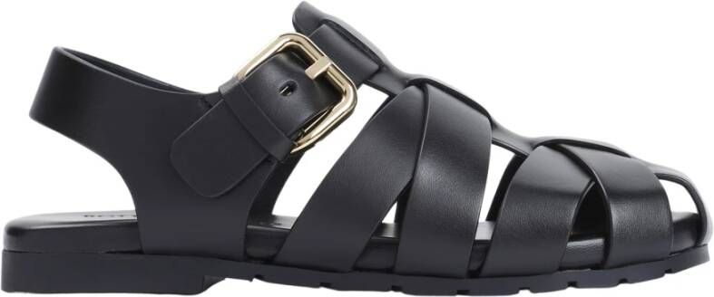 Bottega Veneta Zwarte Alfie Sandaal Black Dames