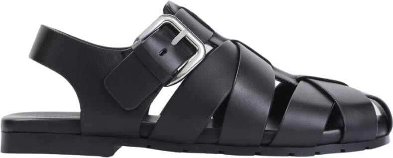 Bottega Veneta Zwarte Alfie Sandaal Black Heren