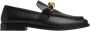 Bottega Veneta Metalen Knoop Leren Loafers Zwart Black Dames - Thumbnail 5