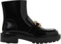 Bottega Veneta Zwarte Enkellaarsjes met Kettingdetail - Thumbnail 1