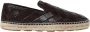 Bottega Veneta Zwarte geweven leren instap espadrilles - Thumbnail 1