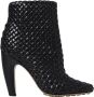 Bottega Veneta Zwarte Leren Enkellaarzen - Thumbnail 1