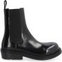 Bottega Veneta Zwarte Leren Enkellaarzen Aw22 Black - Thumbnail 7