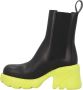 Bottega Veneta Zwarte Leren Lug Sole Chelsea Boot - Thumbnail 1