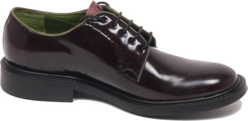 Brecos Bordeaux Scratched Schoen Italiaans Model
