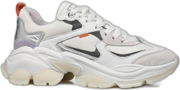 Bronx damessneaker chunky zool 66456 BAISLEY beige zwart - Foto 9