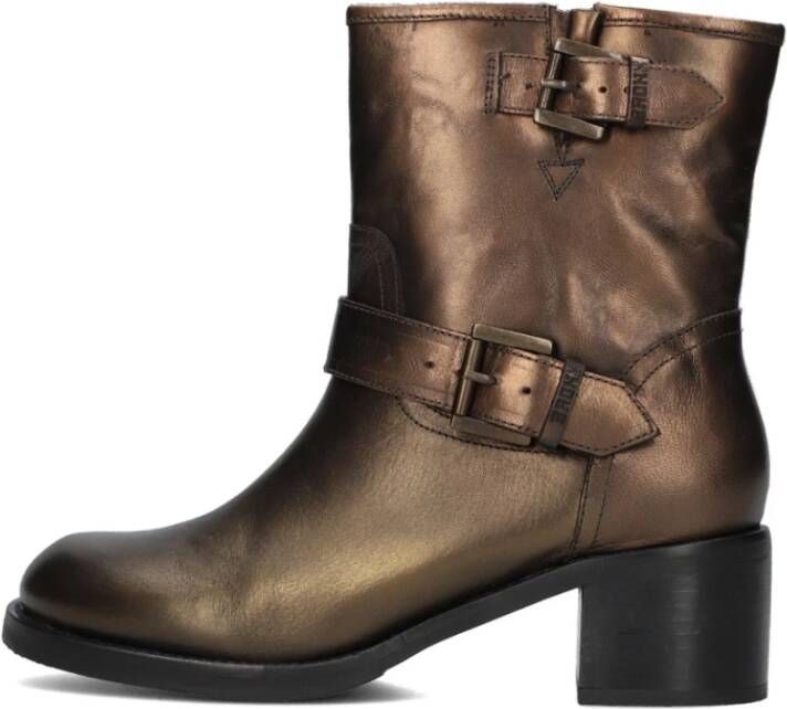 Bronx Edgy Bikerboots New-Camperos Brown Dames