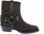 Bronx Moss Brushed Suede Boots met carre neus - Thumbnail 4