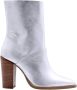 Bronx Next America 34263 Enkellaarsjes Enkelboots met rits Dames Zilver - Thumbnail 2