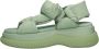 Bronx Groene Chunky Sandalen Bru-Te Stijl Green Dames - Thumbnail 2
