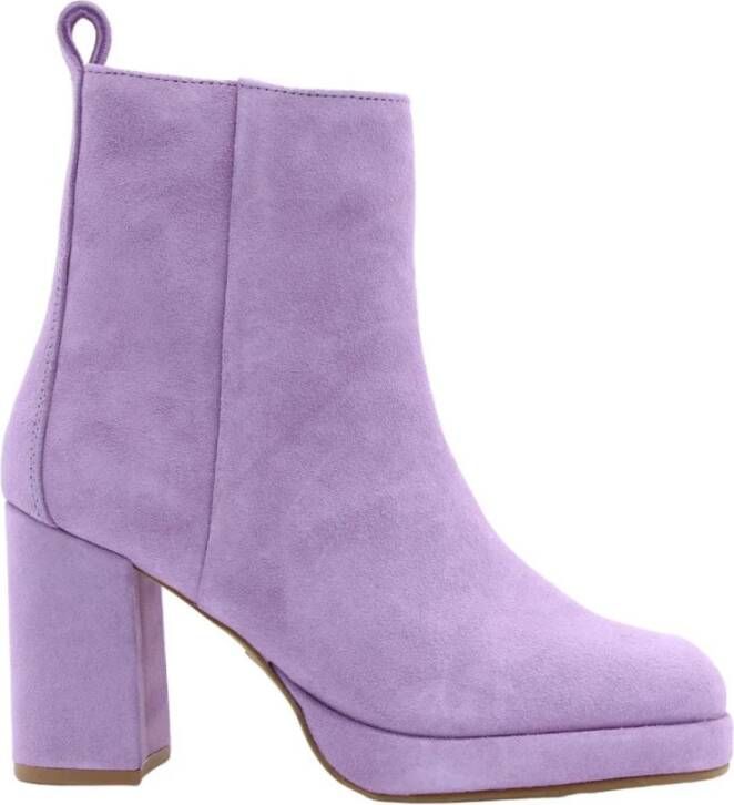 Bronx Heeled Boots Paars Dames