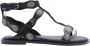 Bronx Flexibele Flatform Sandaal Zwart Black Dames - Thumbnail 32