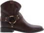 Bronx Stijlvolle Enkellaarsjes met Bobbel Detail Brown Dames - Thumbnail 2
